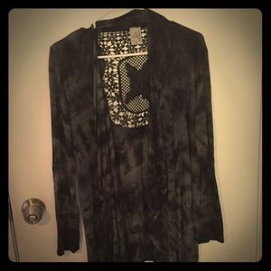 Black/grey lightweight cardigan #americanage